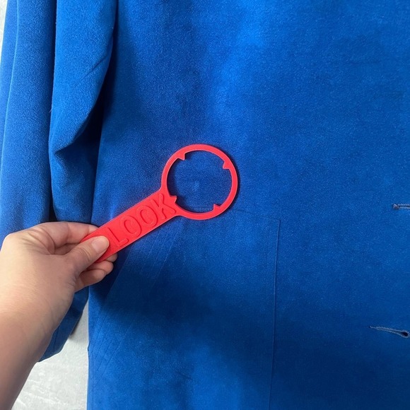 Vintage 70s Ultrasuede Blue Maxi Coat Dress Long Duster Medium Statement Winter - Picture 4 of 12